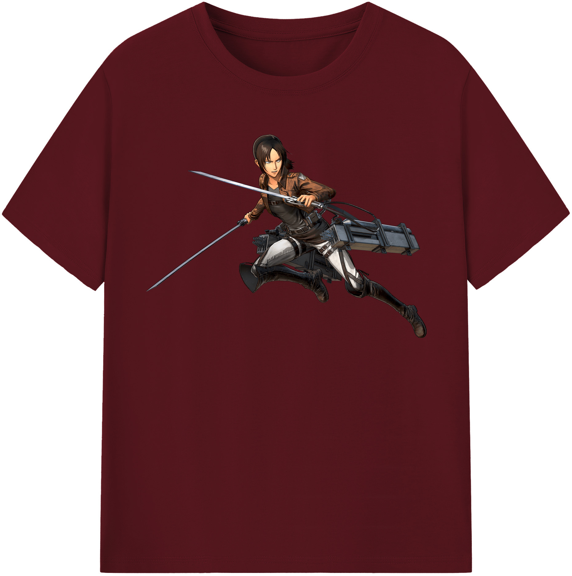 （画像用） 進撃の巨人 Attack on Titan 綿100％半袖Tシャツ（フロントプリント）